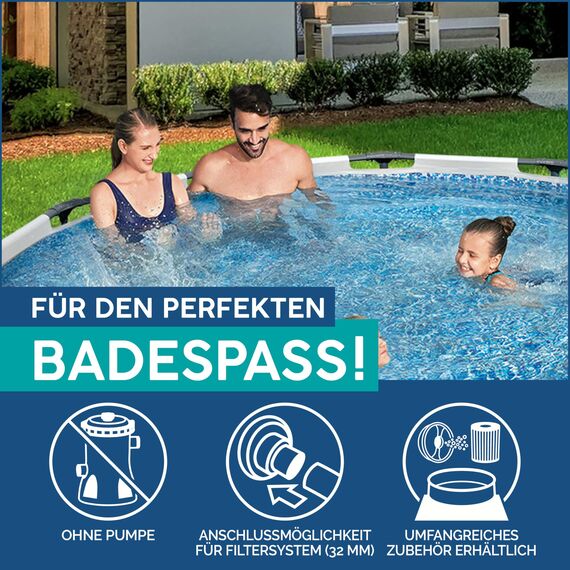 Bestway Steel Pro Max Frame Pool, rund, ohne Zubehör 305 x 76 cm