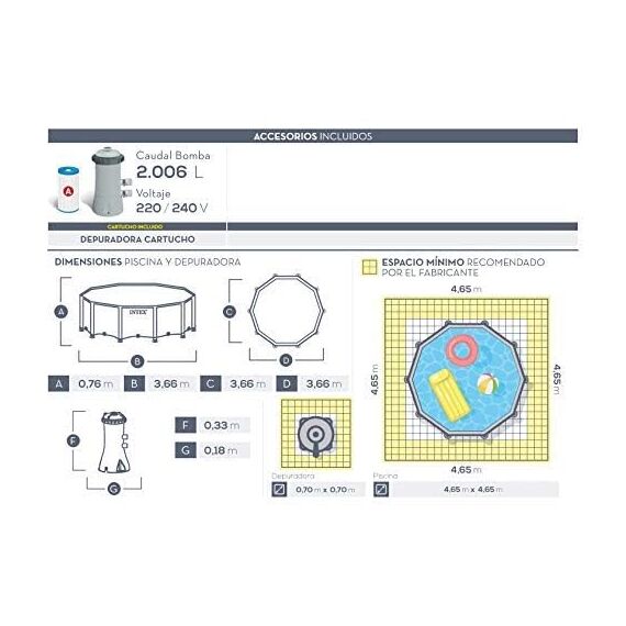 Intex 12Ft X 30In Prism Frame Pool Set