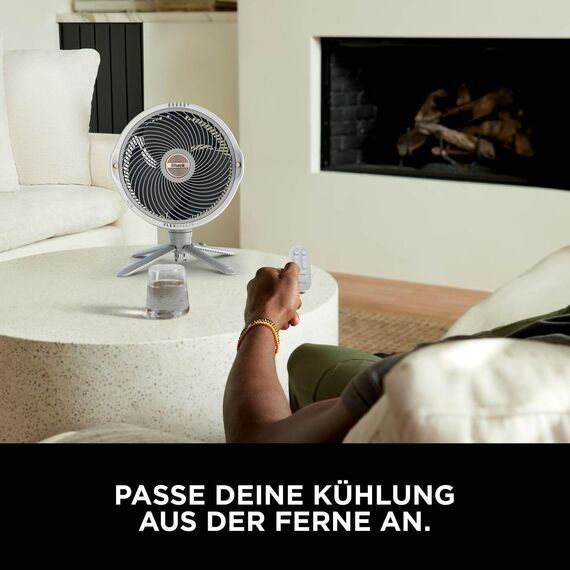 Shark FlexBreeze Pro Mist Akku-Ventilator für innen und außen mit Sprühsystem, tragbarer Sprühtank, 20 m, Stand- & Tischventilator, 5 Geschwindigkeitsstufen, leise, Fernbedienung, Dove FA300WHEU