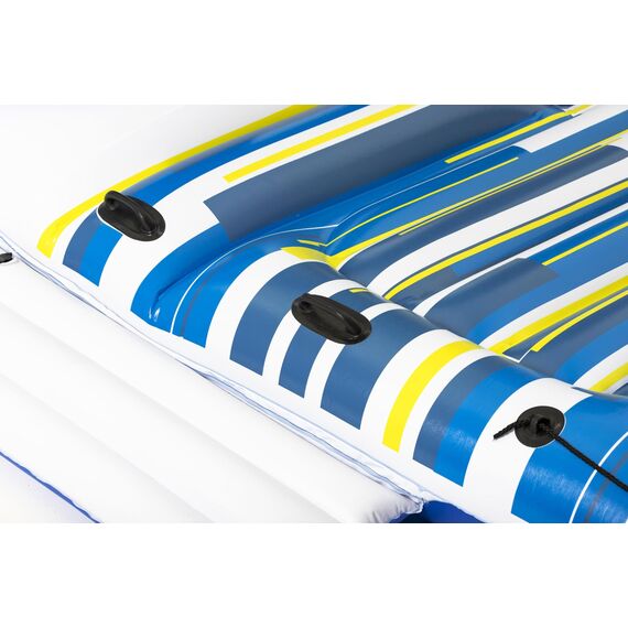 Bestway Hydro-Force, Badeinsel mit viel Platz für bis zu 6 Personen, 373x264x73 cm