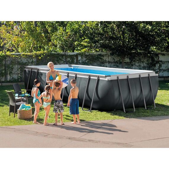 Intex Schwimmbadrahmen-Set Ultra Quadra, 549 x 274 x 132 cm, XTR 26356