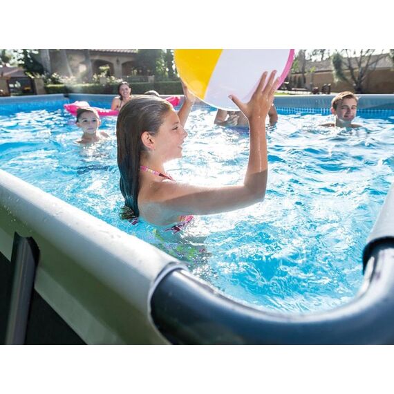 Intex Schwimmbadrahmen-Set Ultra Quadra, 549 x 274 x 132 cm, XTR 26356