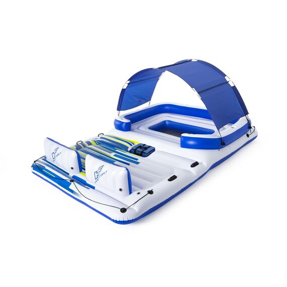 Bestway Hydro-Force, Badeinsel mit viel Platz für bis zu 6 Personen, 373x264x73 cm