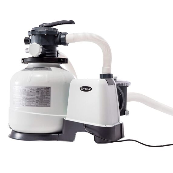 Intex 26374NP – Aufstellpool Ultra XTR Frame Rechteckig, Filterpumpe 10500 L/h, Leiter, Bodenplane und Abdeckplane, 54368 L, Stahl und PVC, Grau, 975x488x132 cm