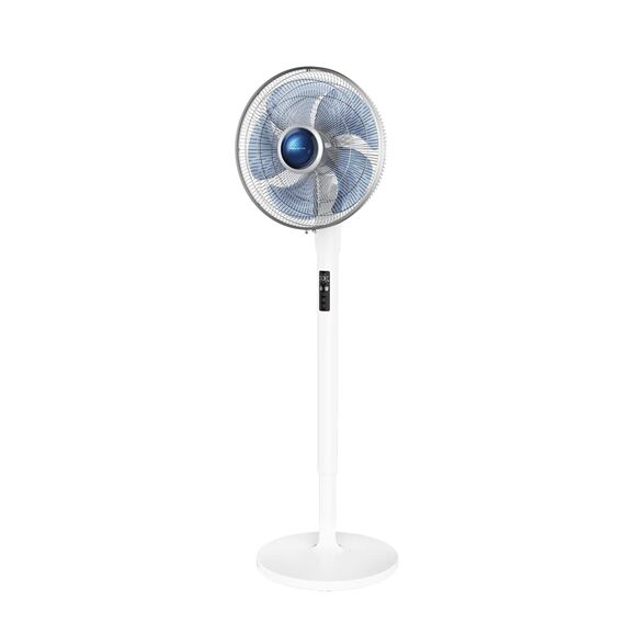 Rowenta VU5770 Turbo Silence Extreme+ Standventilator (5 Geschwindigkeitsstufen, Timer-Funktion, verstellbarer Neigungswinkel, 35 dB(A), 100% Kupfermotor, inkl. Fernbedienung, sehr kompakt) weiß