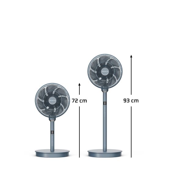 Rowenta Turbo Swift Silence Standventilator, Blau, QV5041F0
