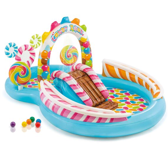 Intex Candy Zone Inflatable Play Center, 116" X 75" X 51", for Ages 2+
