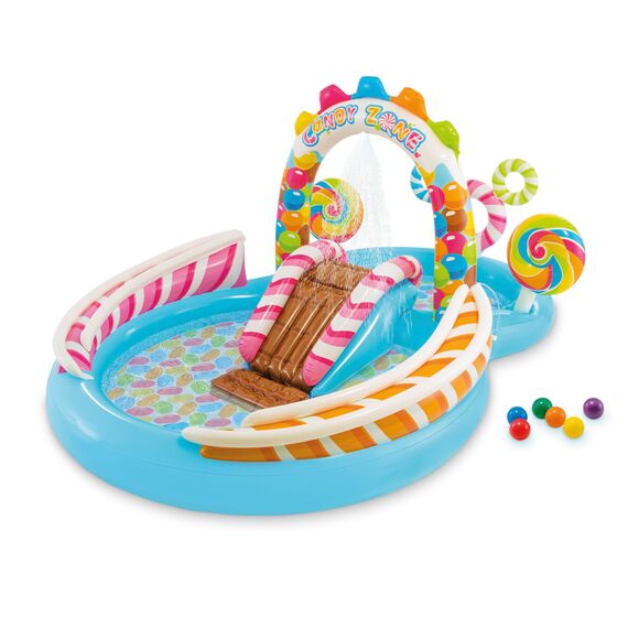 Intex Candy Zone Inflatable Play Center, 116" X 75" X 51", for Ages 2+