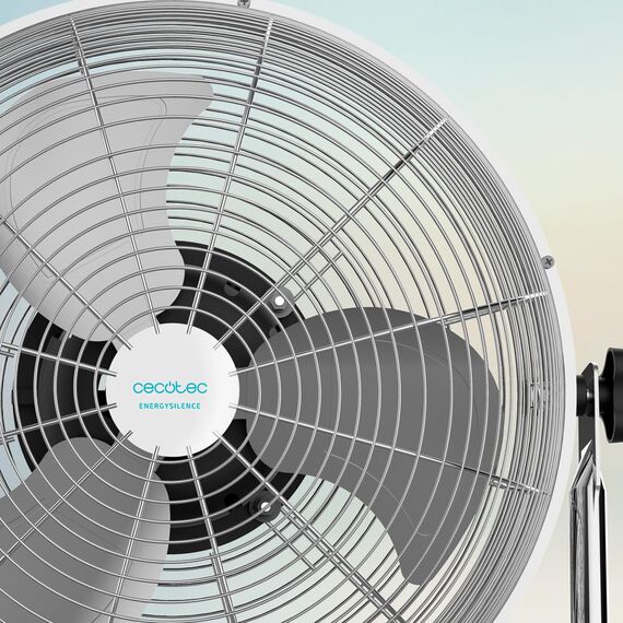 Cecotec Industrie-Ventilator EnergySilence 4500 GyroPro, 110 W, Automatische Schwenkfunktion, 3 Geschwindigkeiten, Kupfermotor, Einstellbar, Verchromte Oberfläche