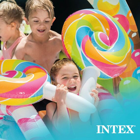 Intex Candy Zone Inflatable Play Center, 116" X 75" X 51", for Ages 2+