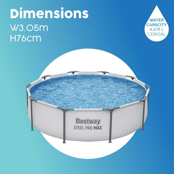 Bestway zwembad Steel Pro Max Set rund 3
