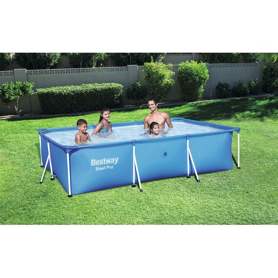 Bestway Frame Pool Deluxe Splash - Steel Pro, 300 x 201 x 66 cm, blau