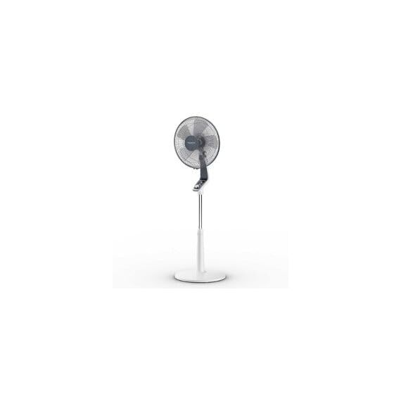 Rowenta VU5645 Turbo Silence Standventilator, extra leise mit Nachtmodus 45 dB, höhenverstellbar, große Reichweite 8m, 4 Geschwindigkeitsstufen, Schwenkfunktion, extrem stark - bis zu 80 m³/min