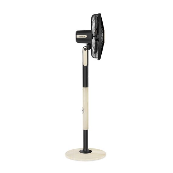 Rowenta Standventilator Turbo Silence Extreme+ VU5880 | Fernbedienung | 5 Geschwindigkeiten | Automatische Oszillation | Energiesparmodus | Abschaltautomatik | Timer | Schwarz + Holz-Finish