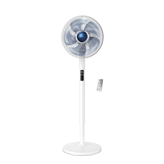 Rowenta VU5870 Standventilator Turbo Silence Extreme+ | Fernbedienung | 5 Geschwindigkeiten | Abschaltautomatik | Timer | Automatische Oszillation | Höhenverstellbar, Weiß