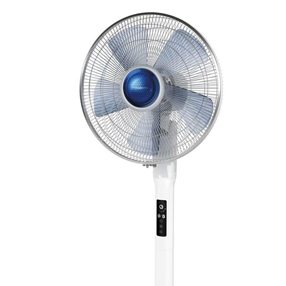 Rowenta VU5870 Standventilator Turbo Silence Extreme+ | Fernbedienung | 5 Geschwindigkeiten | Abschaltautomatik | Timer | Automatische Oszillation | Höhenverstellbar, Weiß