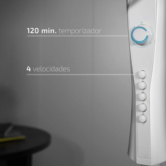 Freistehender Ventilator Cecotec EnergySilence 530 Power Connected 50 W Schwarz (Power, Weiß)