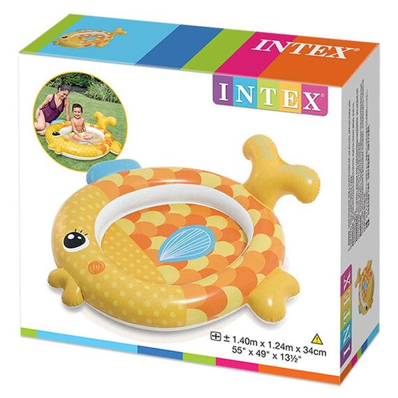 Intex – Aufblasbares Planschbecken Fisch