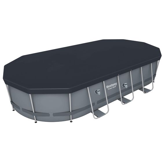 BESTWAY Power Steel Pool Komplett-Set, oval, 549x274x122cm