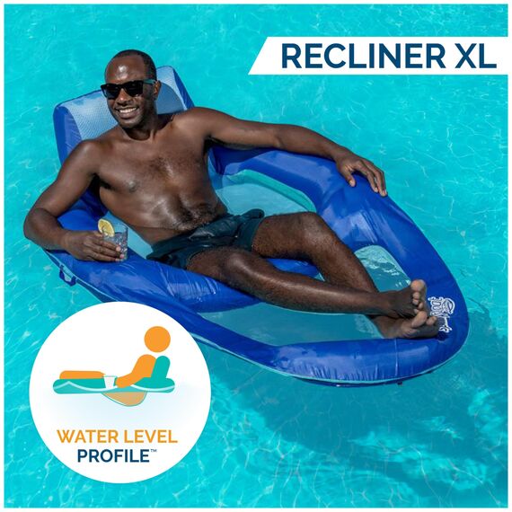 SwimWays Spring Float Relaxliege XL Aufblasbare Poolliege mit Hyper-Flate Ventil