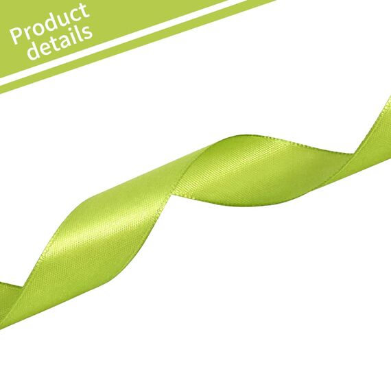 Toniful Satinband, dünnes, einfarbiges Satinband für Geschenkverpackungen, Basteln, Haarschleifen, Hochzeitsdekoration, Einladungskarten, Blumensträuße, 2,5 cm x 91 m, Salbei-/Olivgrün
