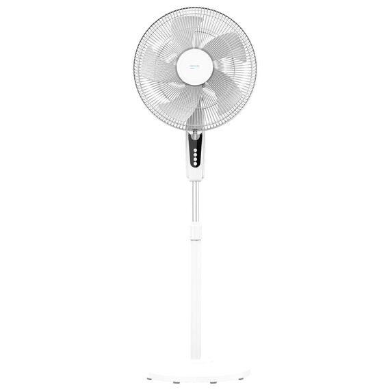 Cecotec Standventilator EnergySilence 515 MaxFlow White 45 W, 16 Zoll Durchmesser, 5 Klingen, 1-Stunden-Timer, 3 Geschwindigkeiten, Automatische Oszillation, Einstellbare Höhe, Weiß