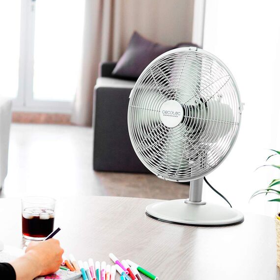 Cecotec Tischventilator (EnergySilence 560 WoodDesk) (Desktop, Stahl)
