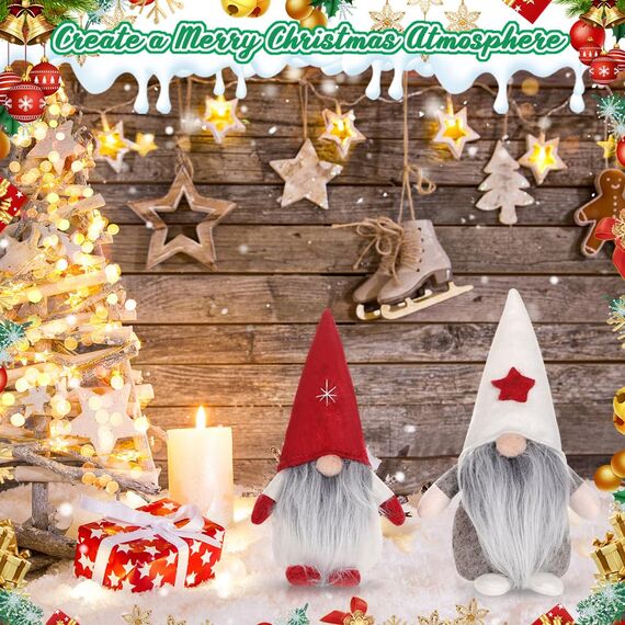 REFORUNG Weihnachten Deko Wichtel 3er Set Weihnachtswichtel Plüsch Wichtel Figuren Weihnachtspailletten Herbst Deko Wichtel Baumanhänger Weihnachtszwerge Wichtel für Weihnachten(3 Stück-Bunt)