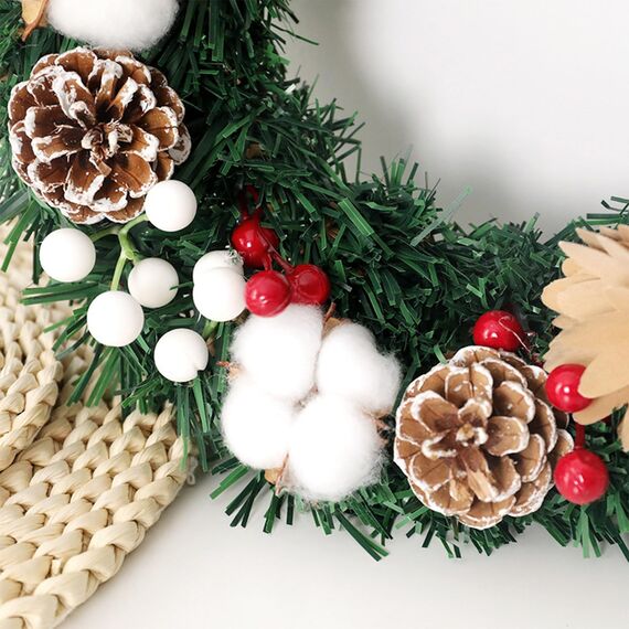 ENLACE 30 Stück Tannenzapfen, ca. 2-3cm, Klein Weihnachten Tannenzapfen mit Weißer Anstrich, Natur Kiefernzapfen Deko für Weihnachtsdeko DIY Handwerk Weihnachtsbaum Herbst Winter Dekoration