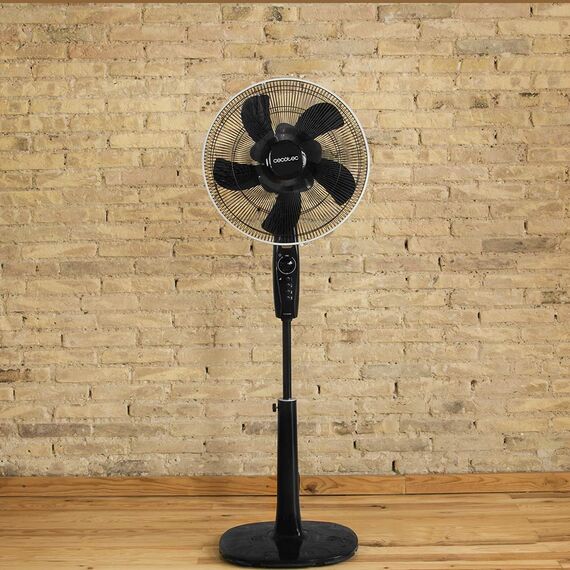 Cecotec Standventilator EnergySilence 1020 Extreme Flow. 16" mit 60 W und 3 Geschwindigkeiten, Timer, Oszillierend, leise, höhenverstellbar, 10 Flügel und maximale Sicherheit