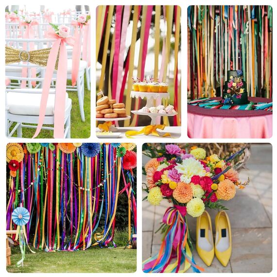 Toniful Satinband, dünnes, einfarbiges Stoffband für Einladungen, Geschenkverpackungen, Schleifenherstellung, Blumensträuße, Valentinstags-, Hochzeits-, Party-Dekoration, 1,27 cm x 91 m, Silberfarben