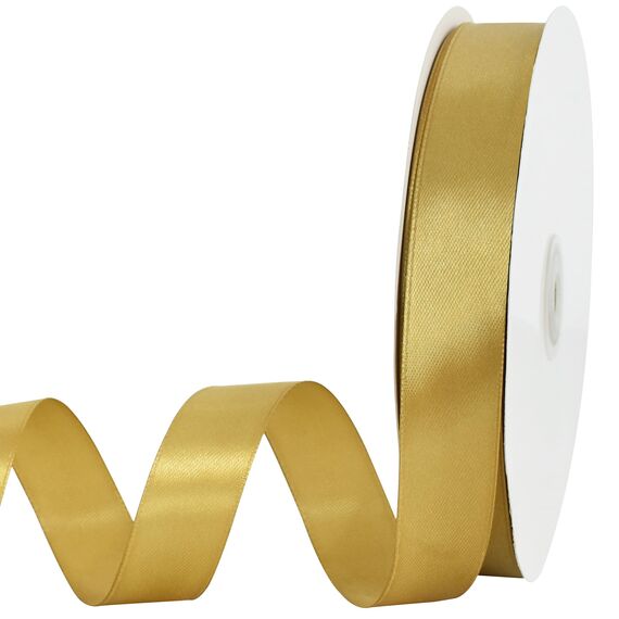 Toniful Satinband, dünne, einfarbige Stoffbänder für Geschenkverpackungen, Bastelarbeiten, Schleifen, Einladungen, Blumensträuße, Weihnachts-, Hochzeitsfeier-, Valentinstagsdekoration, 2,2 cm x 91 m