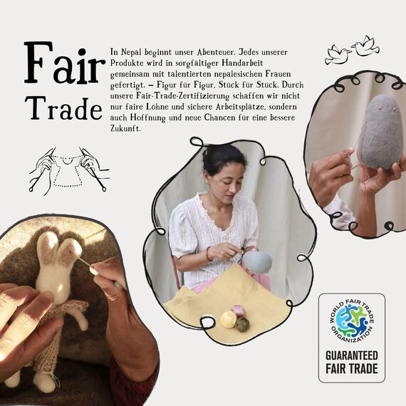 Gry & Sif Handgemacht & Fairtrade-Zertifiziert | Stilvolles dänisches Design X Nepali Kunsthandwerker | Anhänger Ahornblätter | 3er Set | | Halloween-deko, Herbst-deko