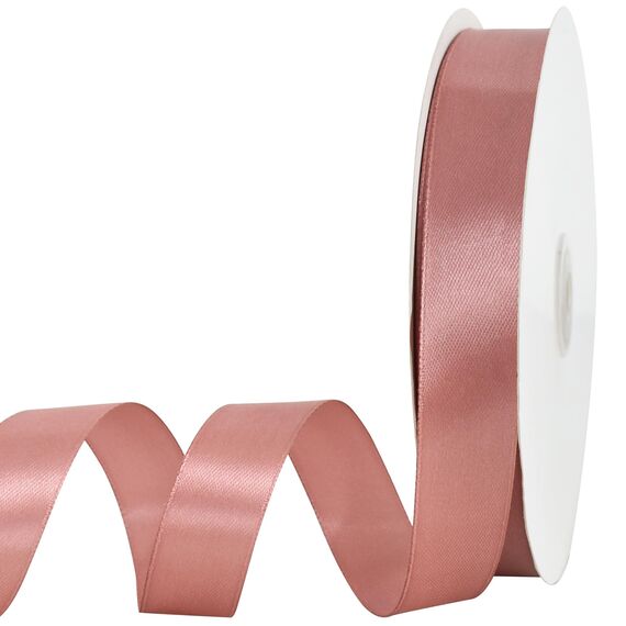 Toniful Satinband, dünne, einfarbige Stoffbänder für Geschenkverpackungen, Bastelarbeiten, Schleifen, Einladungen, Blumensträuße, Weihnachts-, Hochzeitsfeier-, Valentinstagsdekoration, 2,2 cm x 91 m