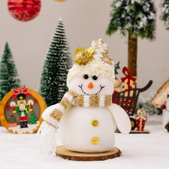 ACAREY Weihnachtsdeko Wichtel, 2 Stück Weihnachten Deko Schneemann Wichtel, Plüsch Weihnachtsmann Figuren Weihnachtswichtel für Weihnachtsdeko Innen, Adventsgesteck Weinachts Baum Tishch Deko
