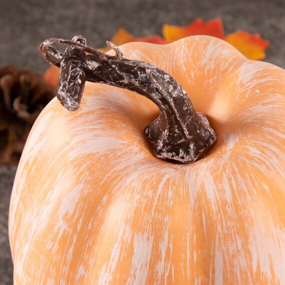 Benjia 16 Stück Künstlicher Kürbis Herbstdekoration, Künstliche Kürbisse Gefälschte Kürbisse Zierkürbisse für Innen Außen Herbst Ernte Halloween Erntedankfest Dekoration (Terrakotta)