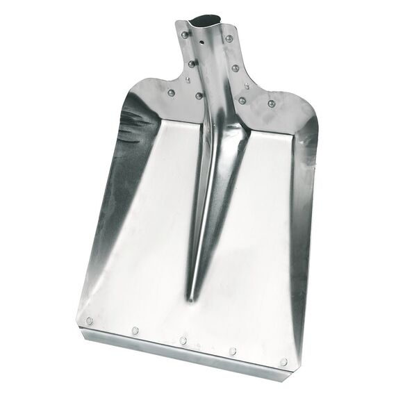 Kerbl Aluschaufel Größe 7 (Breite 32 cm, Gartenschaufel/Stallschaufel, aus Aluminium, mit verzinkter Stoßkante, Schneeschieber, ohne Stiel) 2970