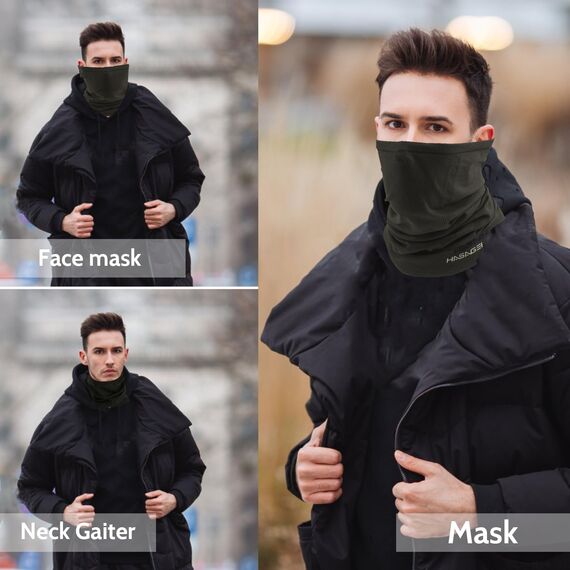 GXCROR Halbe Sturmhaube Atmungsaktive Sturmmaske Motorrad Sturmhaube Fahrrad Gesichtsmaske Ski Maske Laufmaske Balaclava Schlauchtuch Herren & Damen für Sport & Outdoor