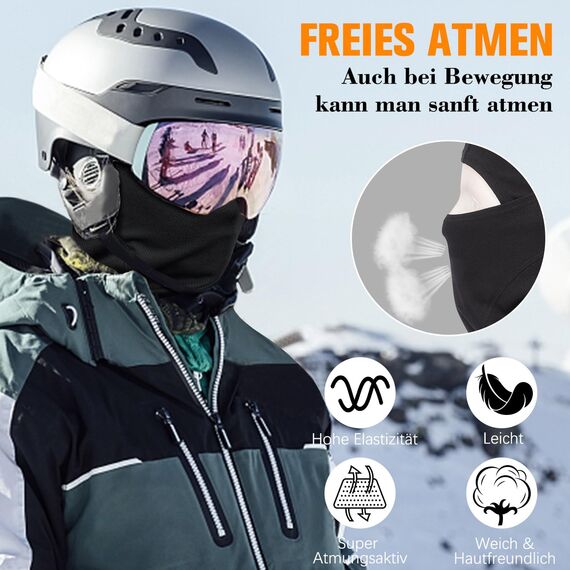 YANIKY Sturmhaube Atmungsaktiv Sturmmaske UV-Schutz Balaclava Herren Damen Gesichtshaube für Motorrad, Fahrrad, Radfahren, Outdoor Sports
