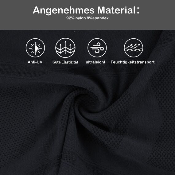 GXCROR Halbe Sturmhaube Atmungsaktive Sturmmaske Motorrad Sturmhaube Fahrrad Gesichtsmaske Ski Maske Laufmaske Balaclava Schlauchtuch Herren & Damen für Sport & Outdoor