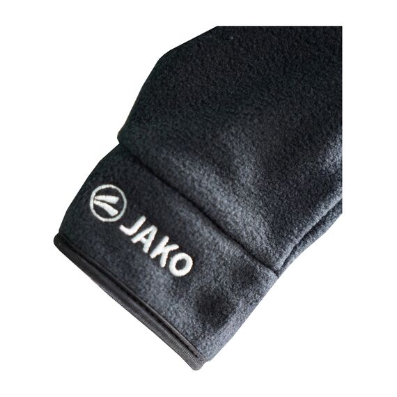 JAKO Unisex Feldspielerhandschuhe Fleece, Schwarz, 8