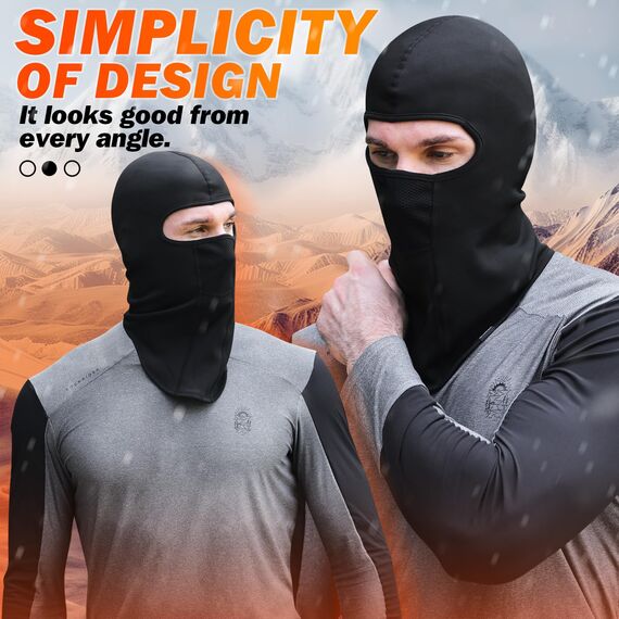 GXCROR Sturmhaube Atmungsaktiv Gesichtshaube Sturmmaske Thermal-Skimaske Fahrradmütze Balaclava Motorrad für Herren und Damen