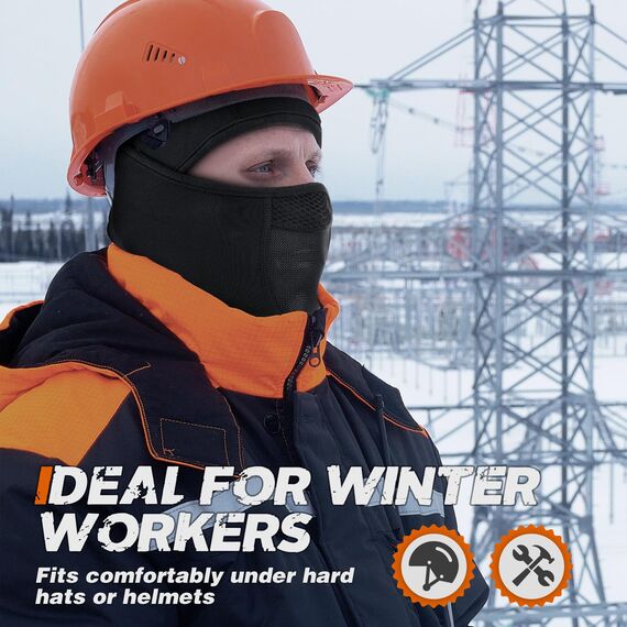 YANIKY Sturmhaube Winter Balaclava Skimaske für Herren und Damen, Winddicht Warm Gesichtshaube Atmungsaktiv Gesichtsmaske für Radfahren, Skifahren, Motorrad, Outdoorsports
