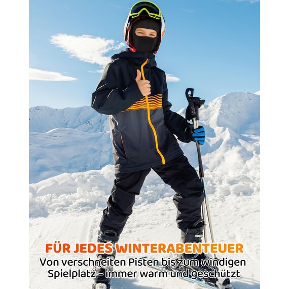 GXCROR Sturmhaube Atmungsaktiv Gesichtshaube Thermal-Skimaske Fahrradmütze Balaclava Motorrad für Jungen und Mädchen