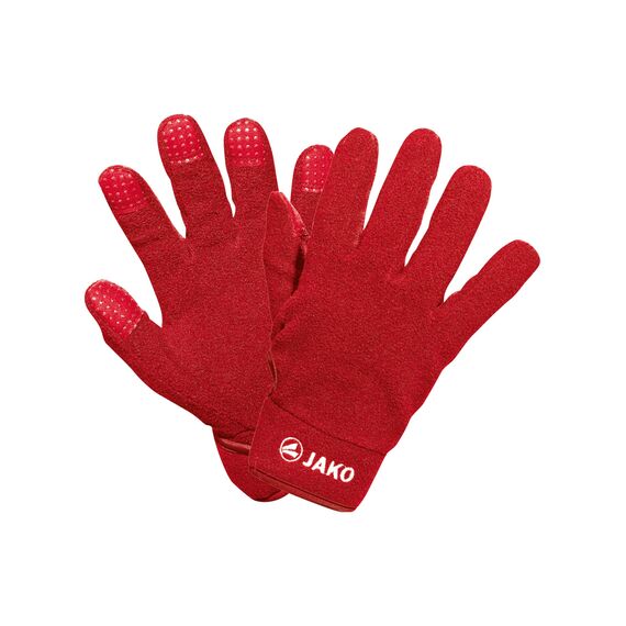 JAKO Unisex Feldspielerhandschuhe Fleece, Rot, 11