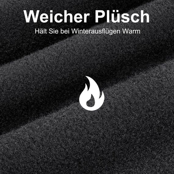Tavaler Sturmhaube Winter Fahrrad Balaclava Herren/Damen Sturmmaske Winddicht Warm Skimaske für Outdoorsports Motorrad, Radfahren, Snowboarden, Skifahren (DE/NL/SE/PL, Numerisch, 55, 60)