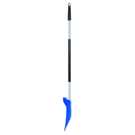 2X Schneeschaufel mit ergonomischem Griff - Schneeräumer für kleine und große Schneemengen – Kunststoff-Blatt, Aluminiumkante, Aluminium-Stiel
