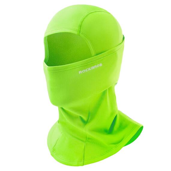 ROCKBROS Sturmhaube Balaclava Skimaske Winddicht Warm für Fahrrad Ski Motorrad Winter Unisex Einheitsgröße, Neongrün