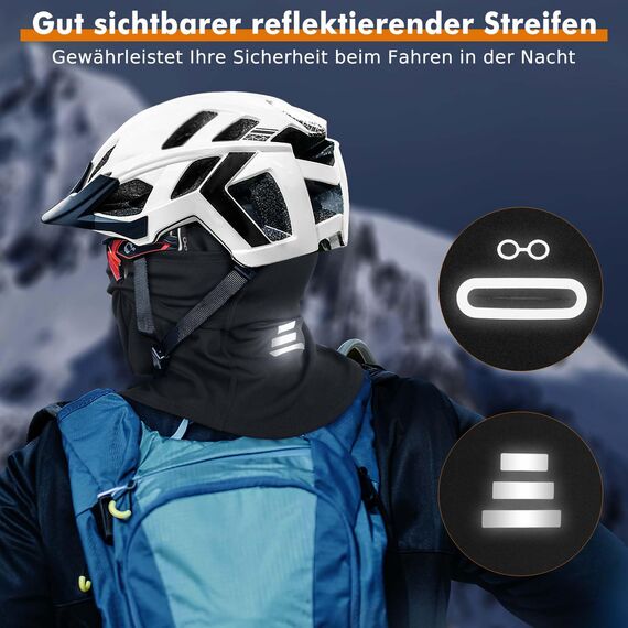 toptrek Sturmhaube Winter, Winddicht Warm Sturmmaske, Balaclava für Outdoorsports Radfahren Snowboarden Skifahren Motorradfahren, Atmungsaktive Skimaske für Herren& Damen, Marineblau