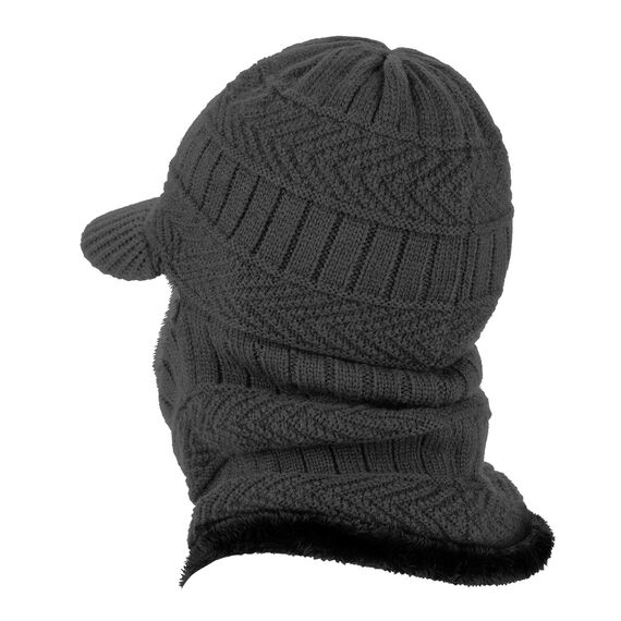 AYPOW Wintermantel aus Sturmhaube mit flexiblem Halswärmer, winddichter, Unisex Warmer Ski-Gesichtsmaske für Outdoor-Sportarten-Schwarz